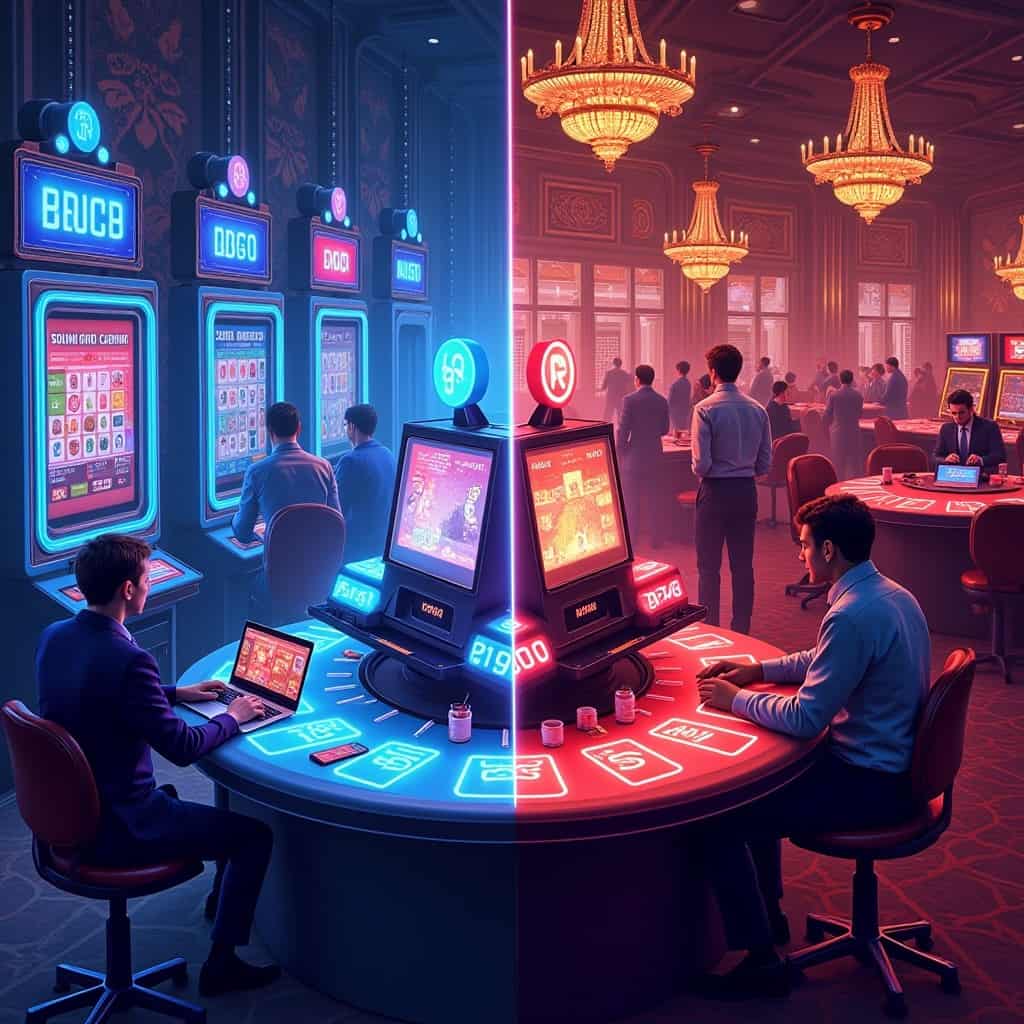 The difference between online casinos and traditional casinos